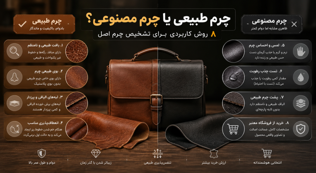 روش تشخیص چرم طبیعی از مصنوعی